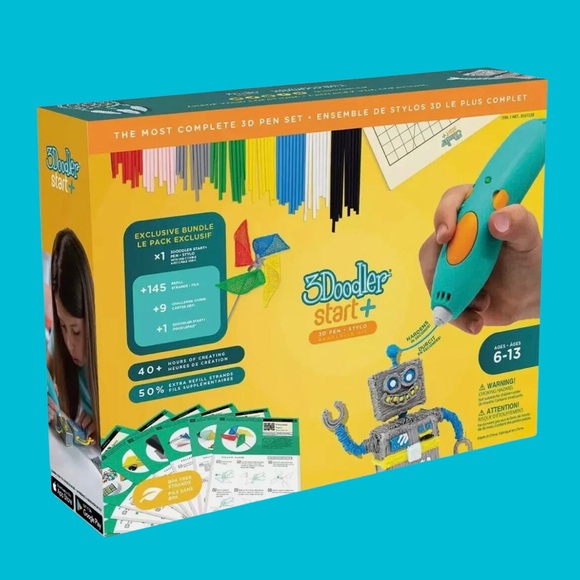 NEW Creative STEM Fun! NEW 3Doodler Start+ 3D Pen Kit for Kids – Giftable Bundle - Picture 1 of 5